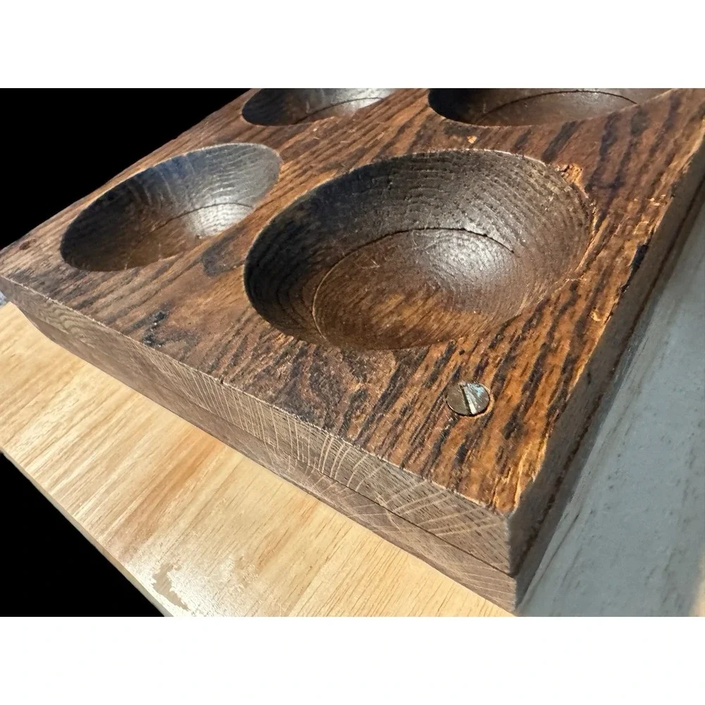 Antique Wooden Coin Tray Sorter Insert From Cash Drawer 19th-20th Century